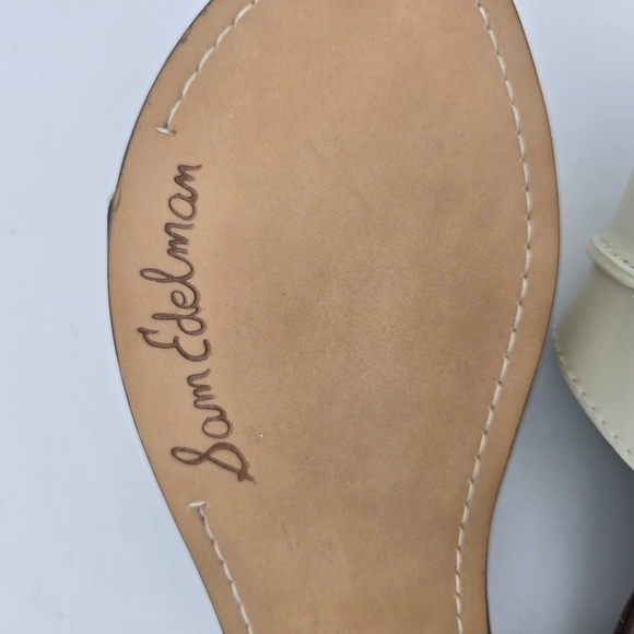 Sam Edelman Gaige Flat Slide Sandals, Modern Ivory, Women's 10.5, Like New! - Picture 12 of 12